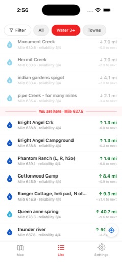 App waypoint detail